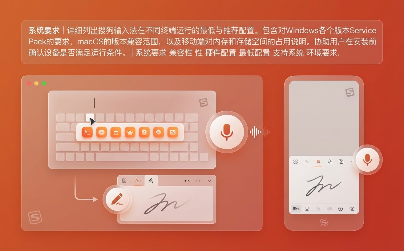 搜狗输入法语音输入与手写功能系统要求