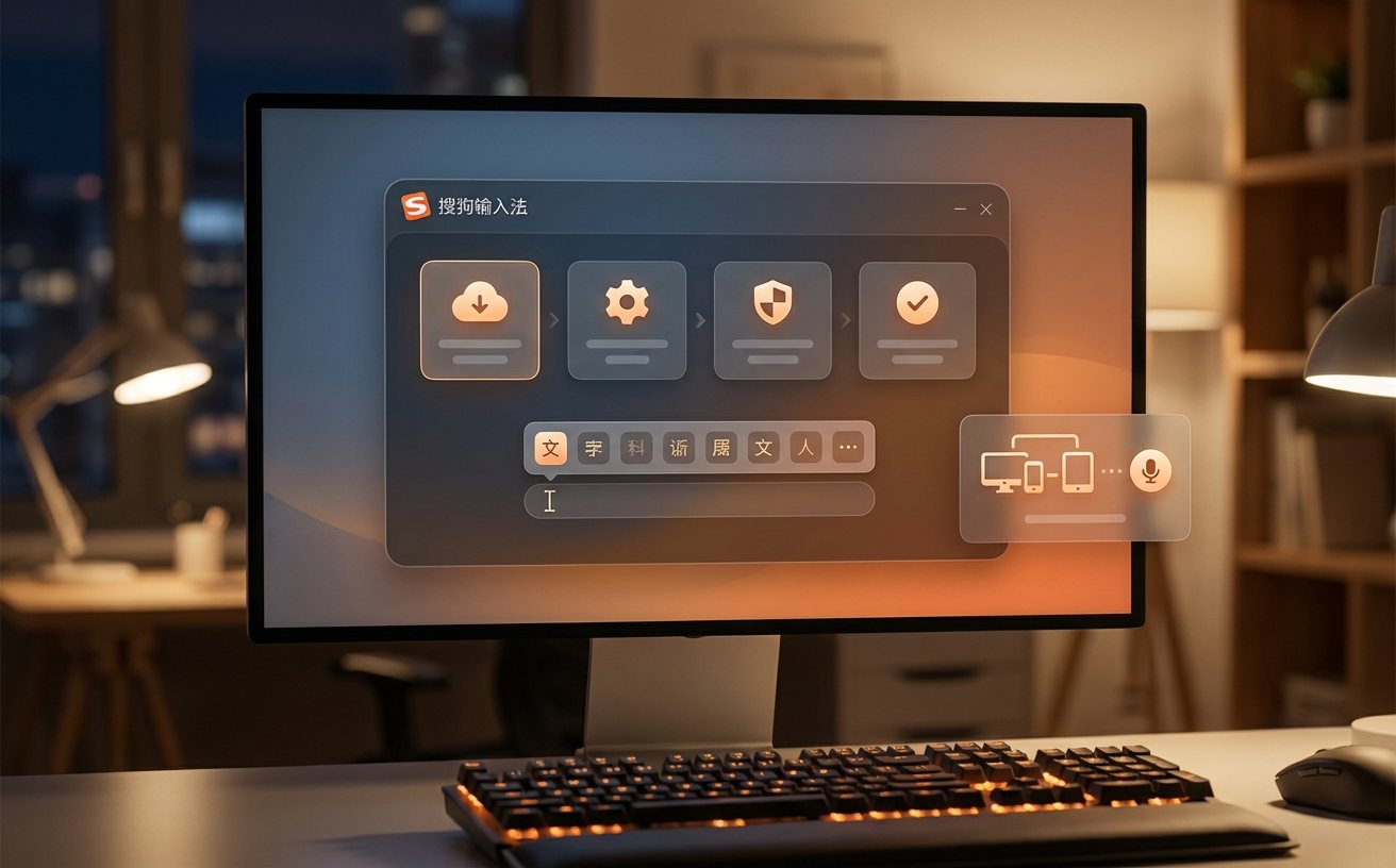 搜狗输入法安装流程与智能设置演示