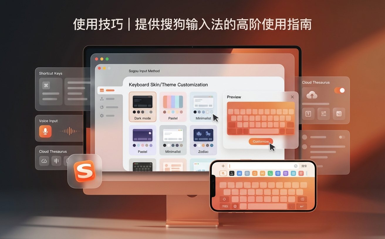 搜狗输入法皮肤更换流程界面